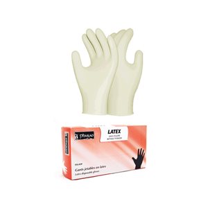 Latex gloves powder free small 100 / box